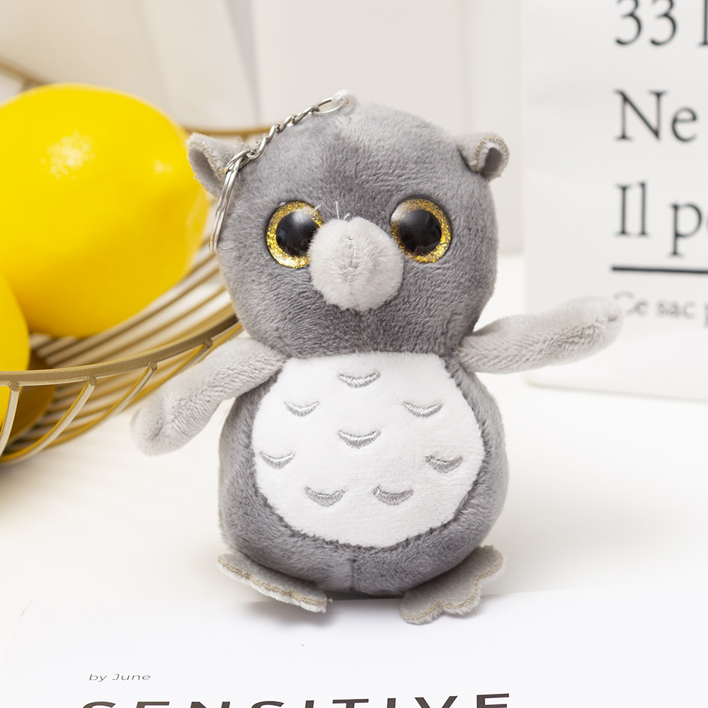 Cartoon Cartoon Owl Plush Toy Pendant Figure Scissors Machine To Accompany Sleeping Doll Pillow Decoration Doll Machine