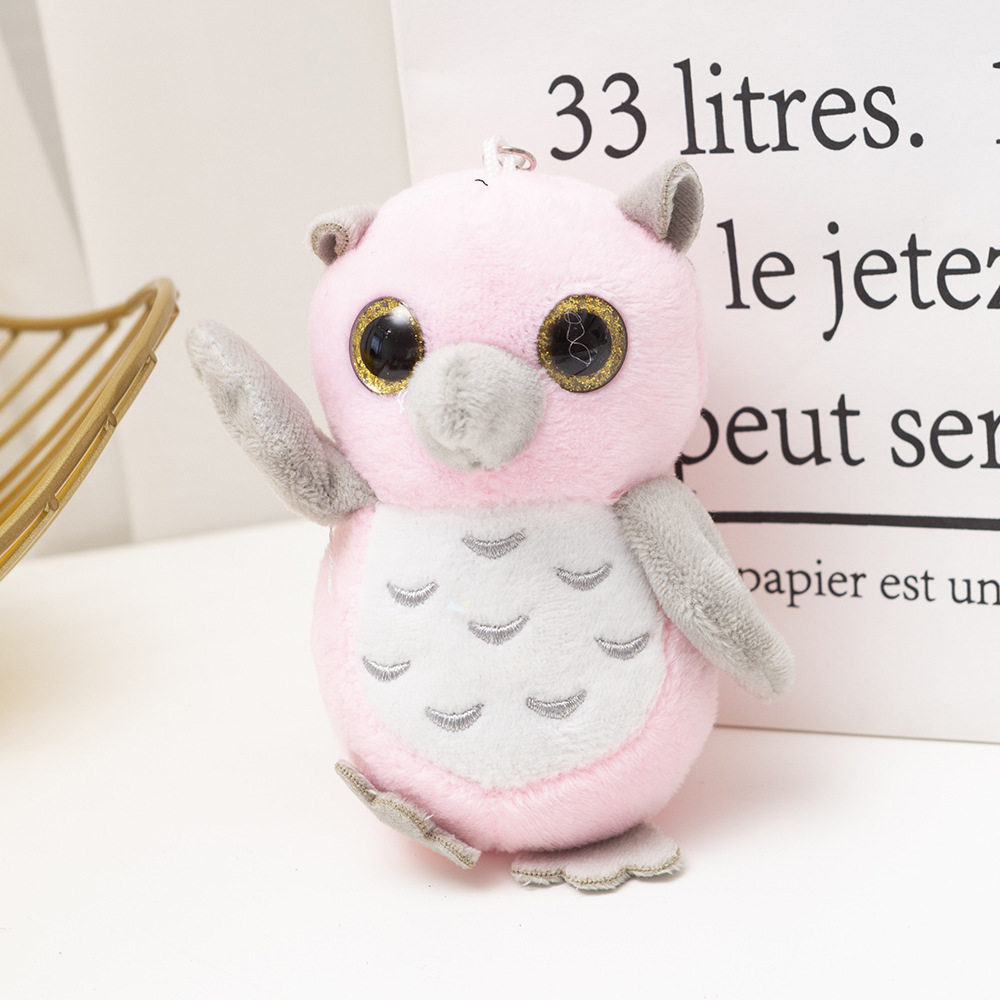 Cartoon Cartoon Owl Plush Toy Pendant Figure Scissors Machine To Accompany Sleeping Doll Pillow Decoration Doll Machine