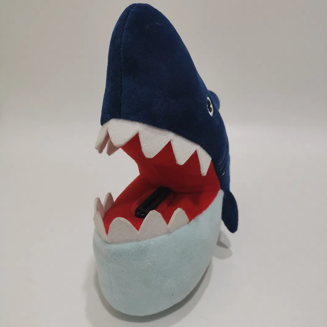 Amazon Hot-Selling Item Plush Shark Piggy Bank Toy Soft Stuffed Money Box Kids Toys W/ BSCI Audit