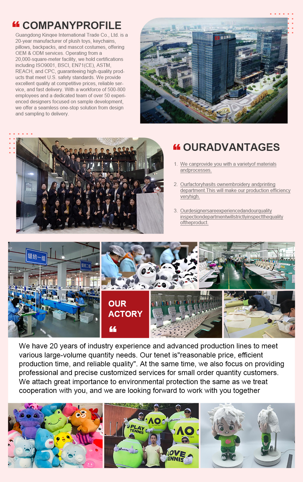 Company office and operations