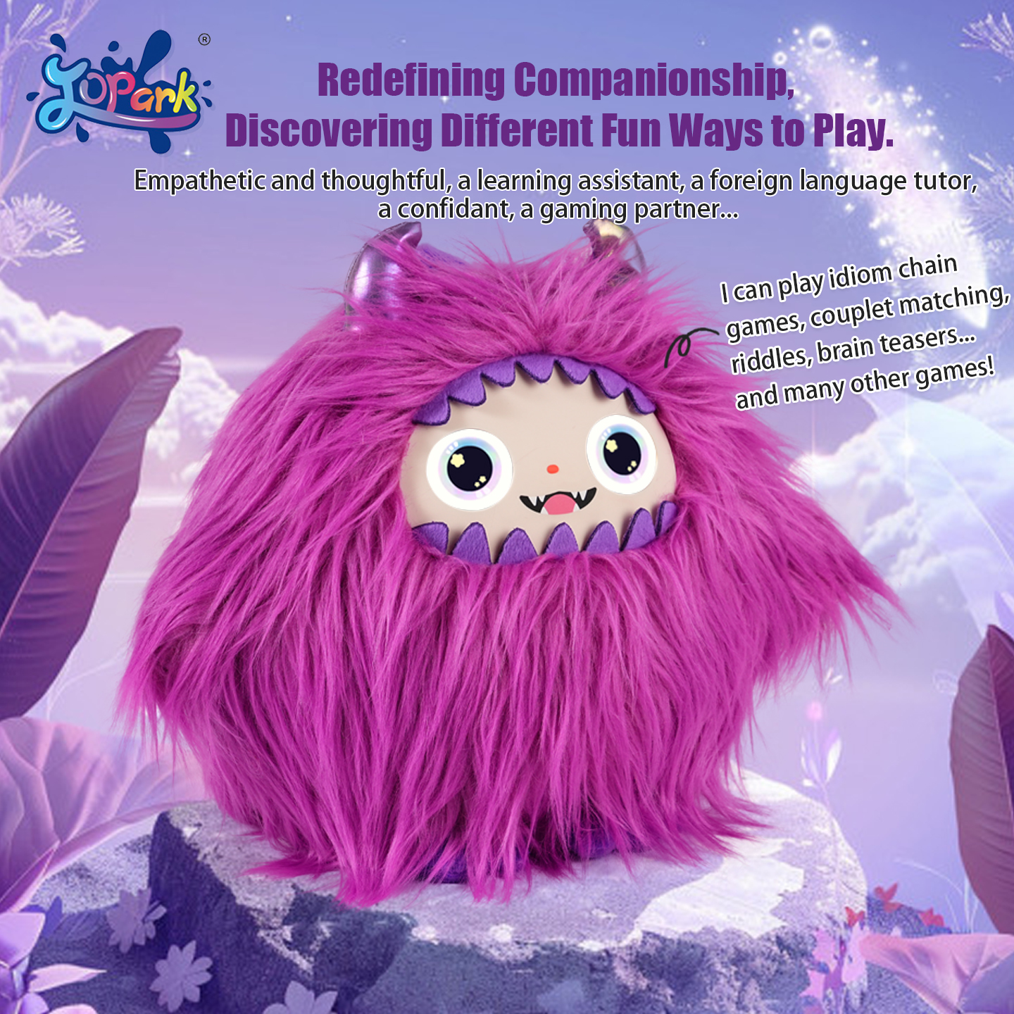 AI-Powered Smart Plush Toy with Voice Wake-Up "Domi Domi" ChatGPT/Gemini Dialogue Mode Interactive Educational Robot for Kids