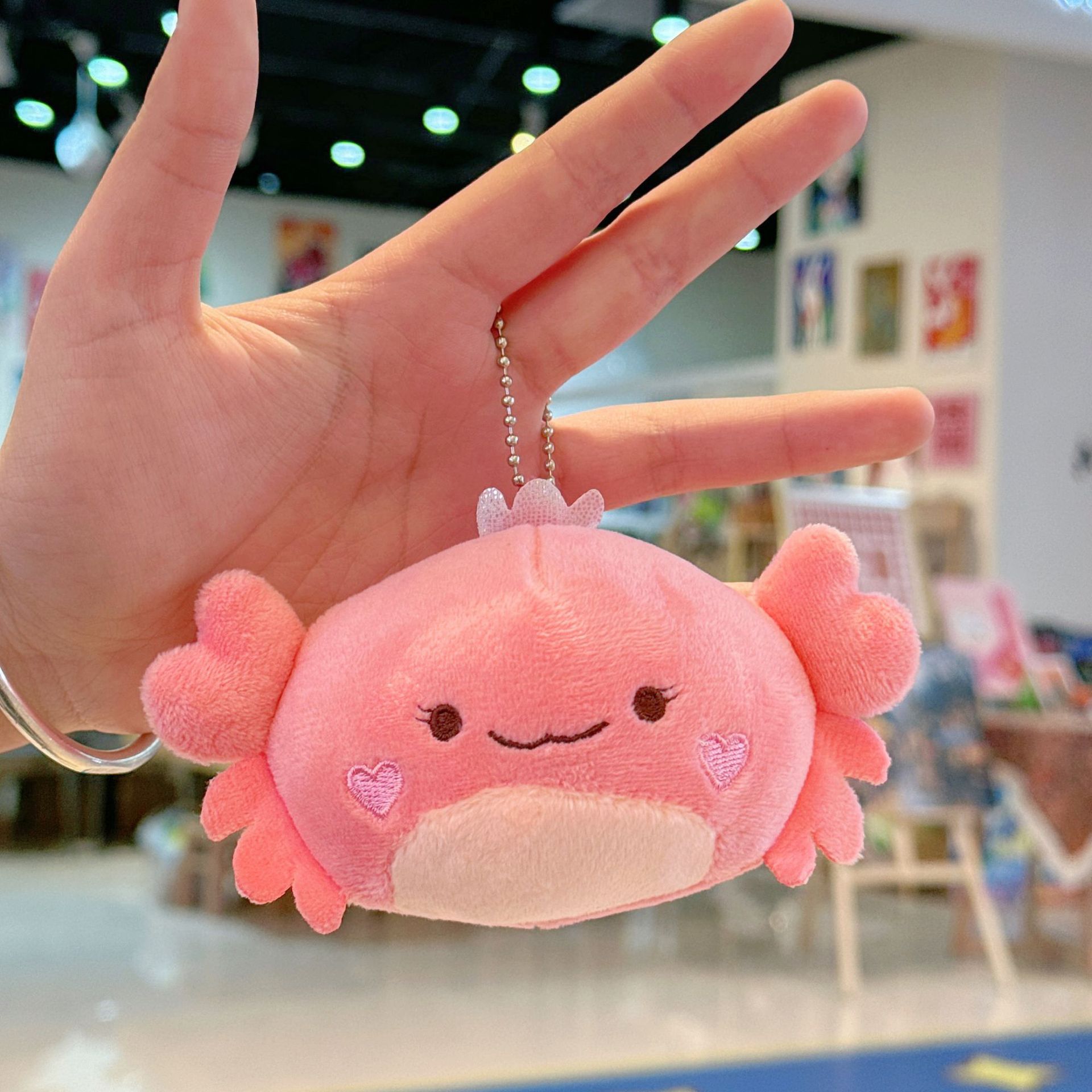 Small Crab Doll Bag Pendant Plush Toy Keychain Female Crab Bag Pendant Cute Doll Wholesale