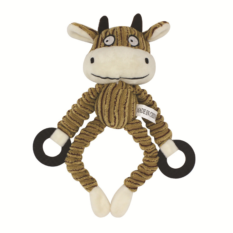 Plush Dog Chew Toy Squeaky Interactive Teeth Grinding Pet Toys for Dogs