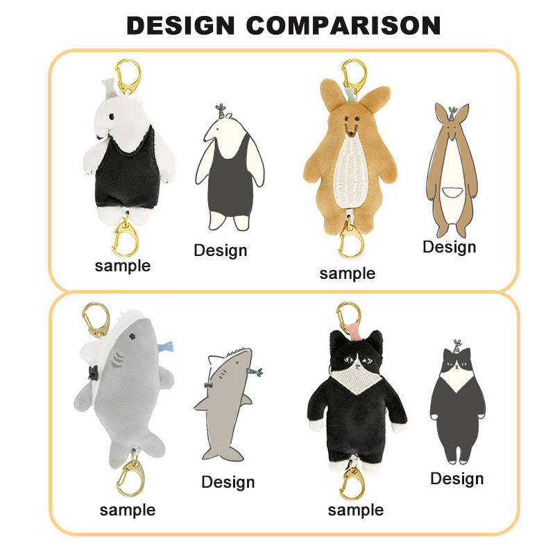 Customized Enterprise IP Mascot Plush Toys 5ocm Stuffed Dolls PP Cotton Filled Manufacter's Sample Matched Cartoon Images