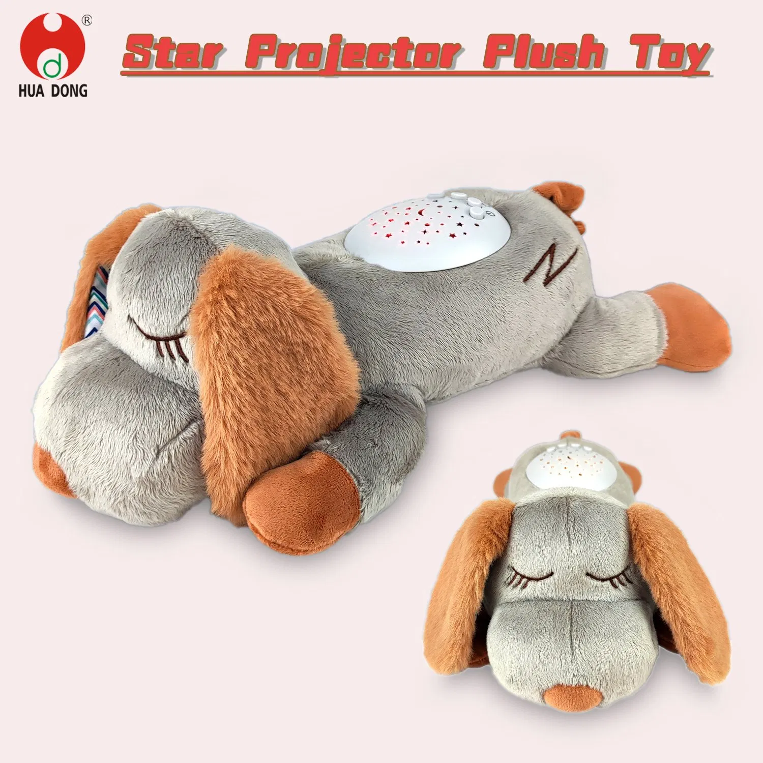 Wholesale New Trends Products Factory Plush Toys Musical Light Projector Sleep Toy For Baby Cute Animal Shape Stuffed Toy Baby Accompany Plush Toy