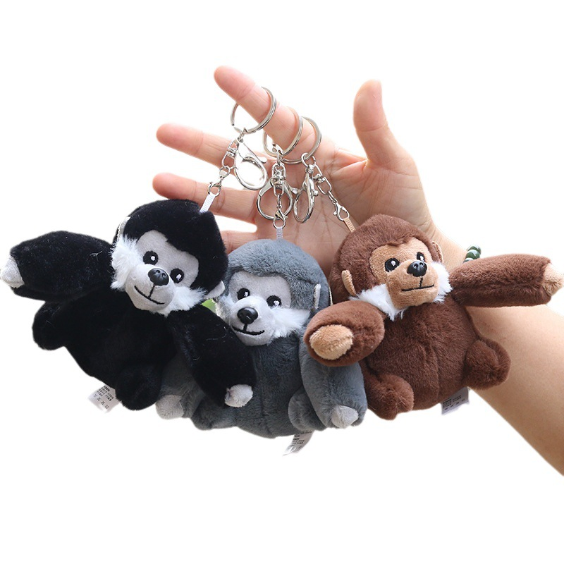 Baby Gorilla Toy Custom Plush Stuffed Animal Cartoon Monkey Keychain