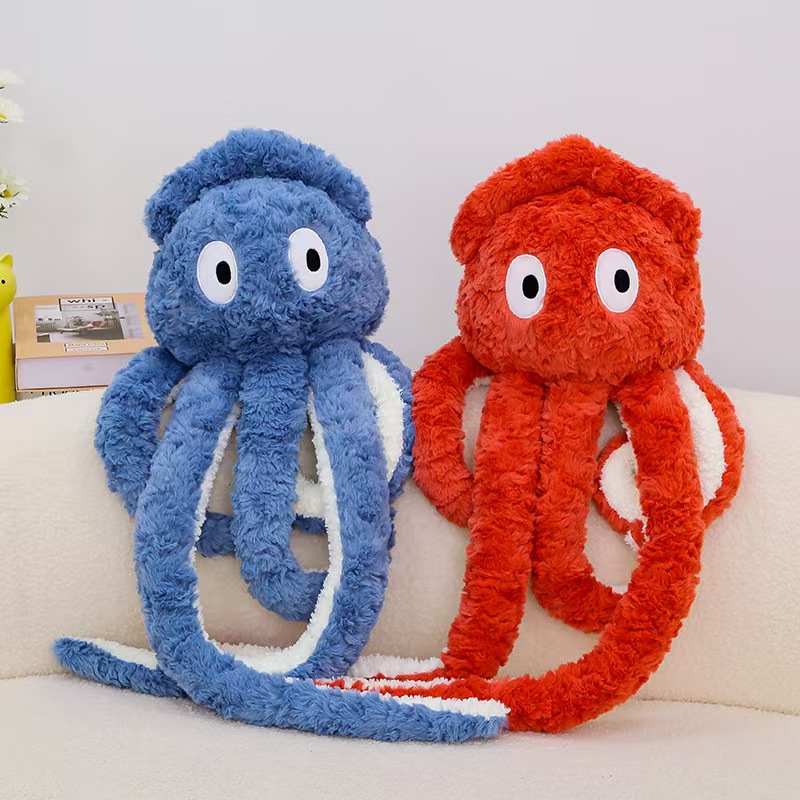 Wholesale Hot Sale Giant Squid Plush Pillow Cute Long Leg Octopus Stuffed Animal Soft Cushion Stress Relief Washed for Kids Room