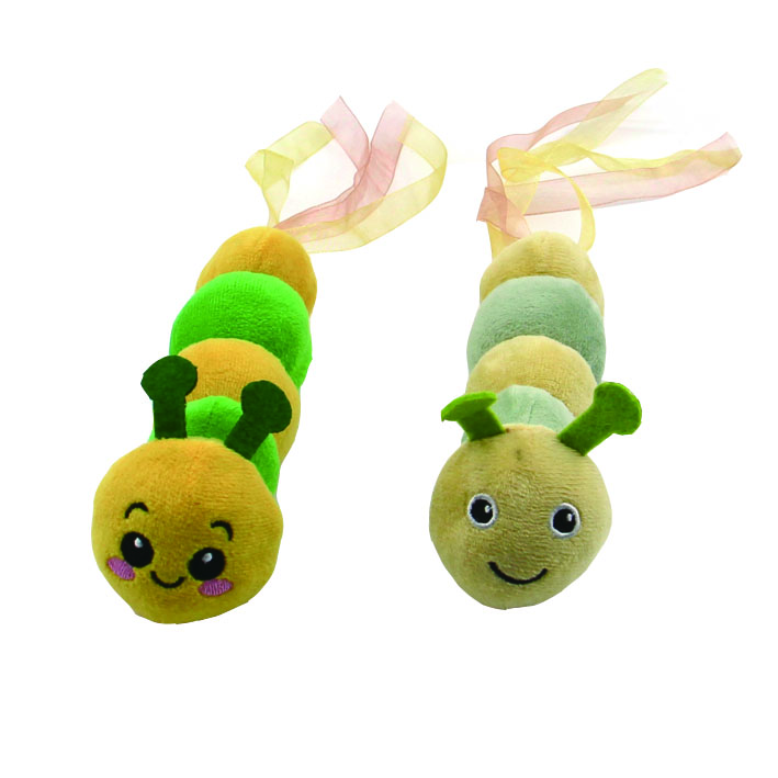 Competitive Price Caterpillar Cartoon-Style Plush Stuffed Toy Lovely Indoor/Outdoor Interactive Sports Toy for Pets