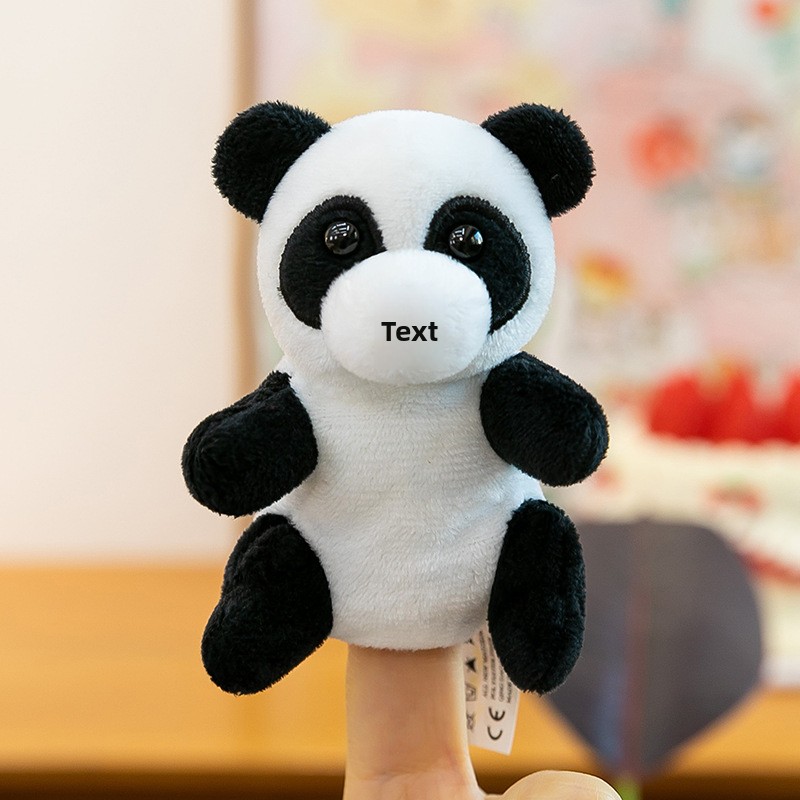 Cartoon Bear Series Finger Puppet Plush Toy Parent-child Interactive Role for Children's Early Education Polyester