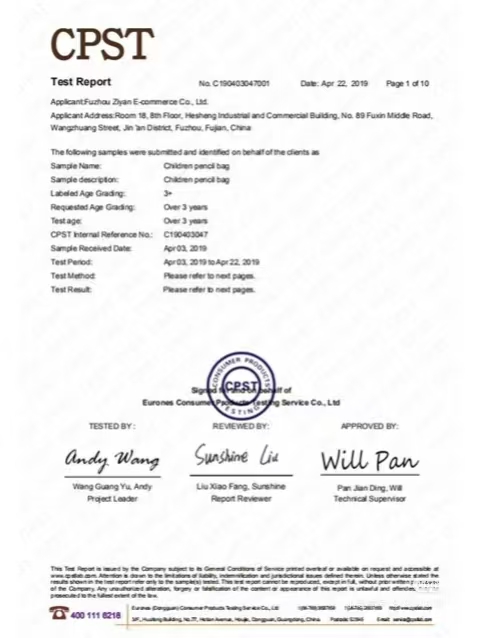 Safety Standard Certificate 2