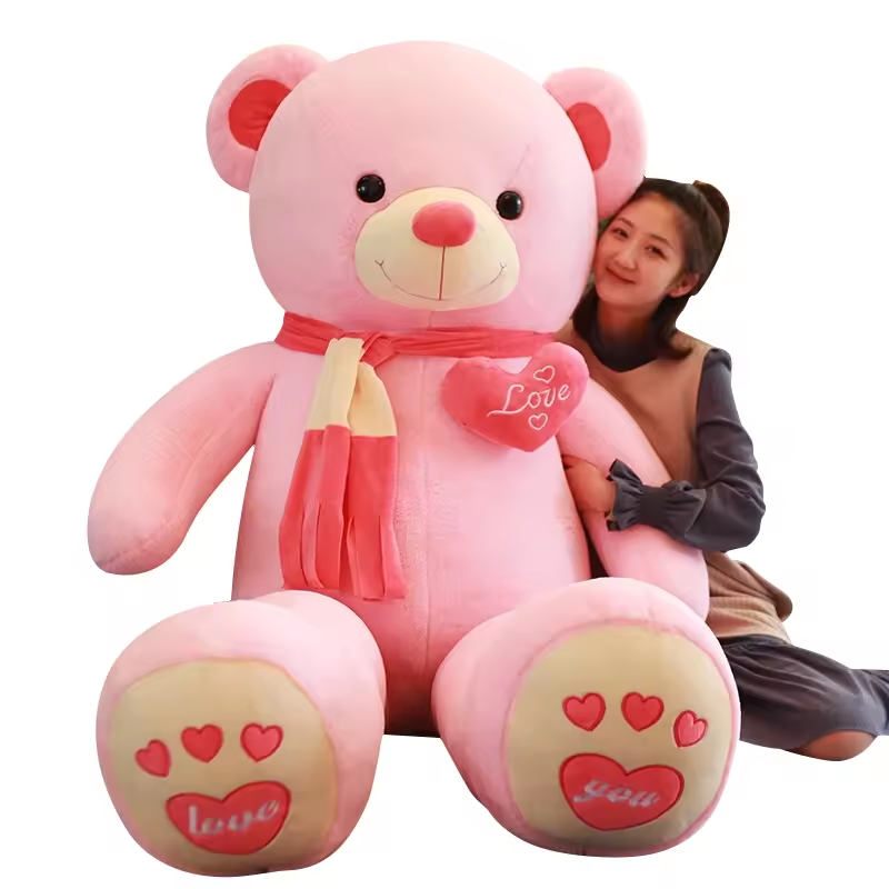 Large Size 120cm Plush Giant Teddy Bear with PP Cotton Filling for Bedroom Decorations Accessories Wholesale