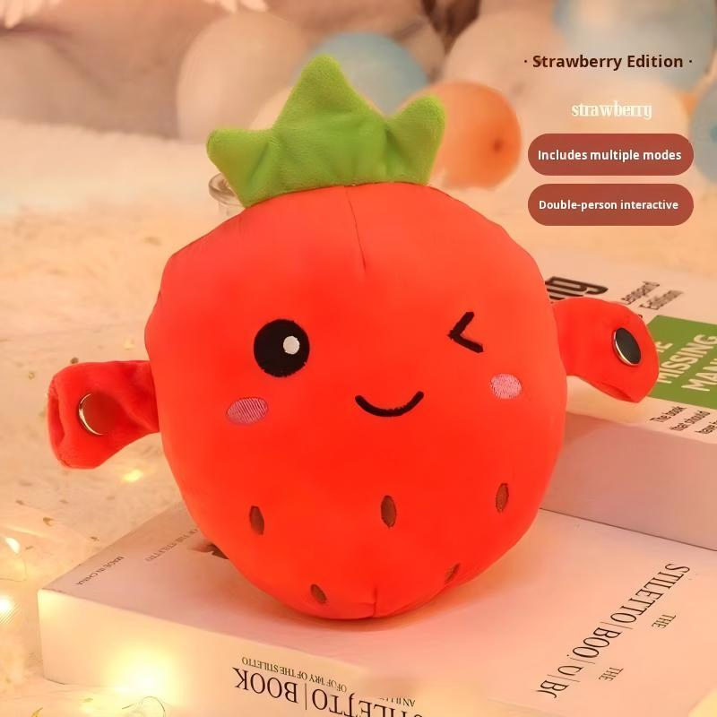 Wholesale Musical Induction Toy Beat Piano Fruit Electric Plush Toy for Girl