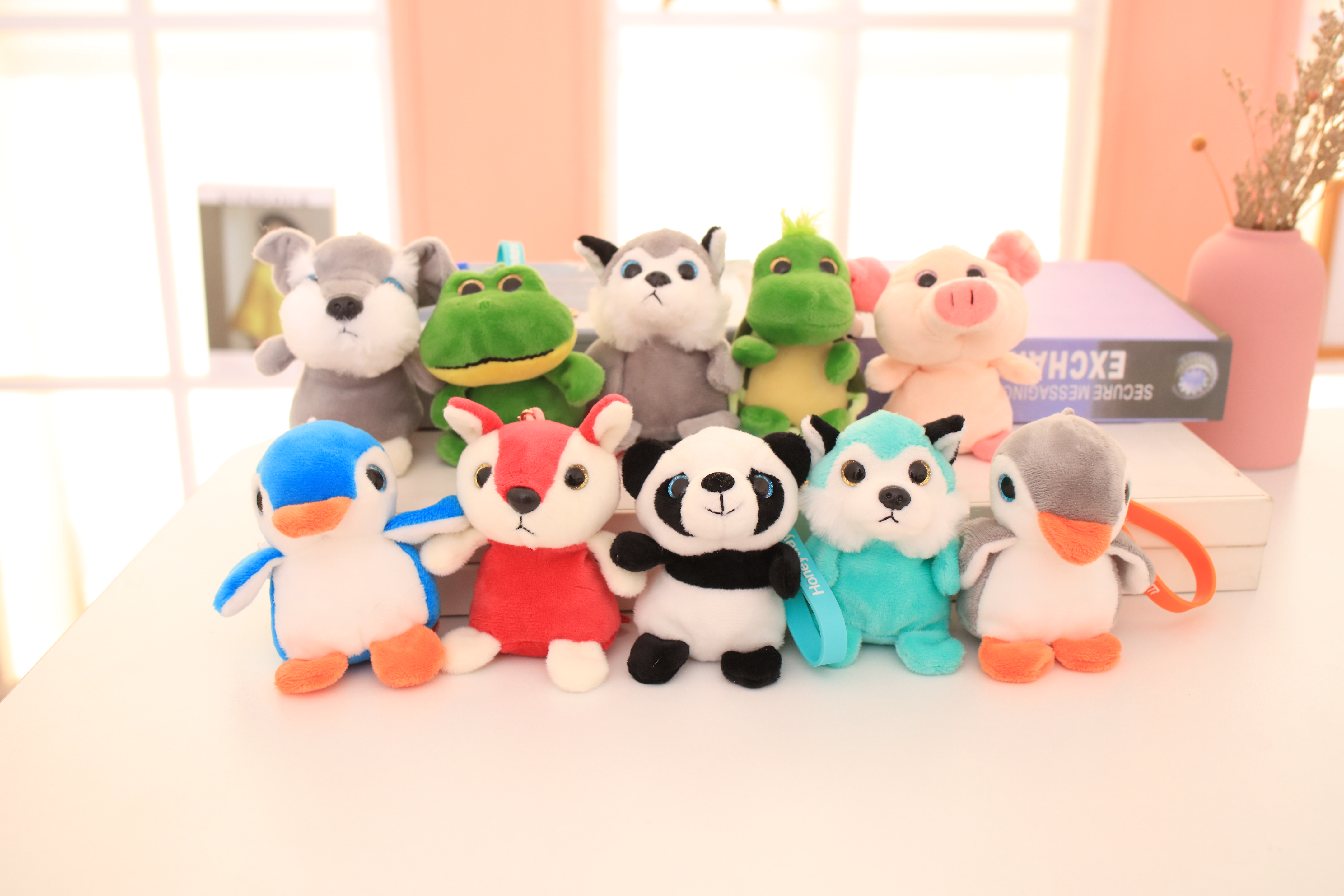 Wholesale Custom Plush Keychain Customize Stuffed Plush Toy Animal Cute Plush Keychain Hot Selling