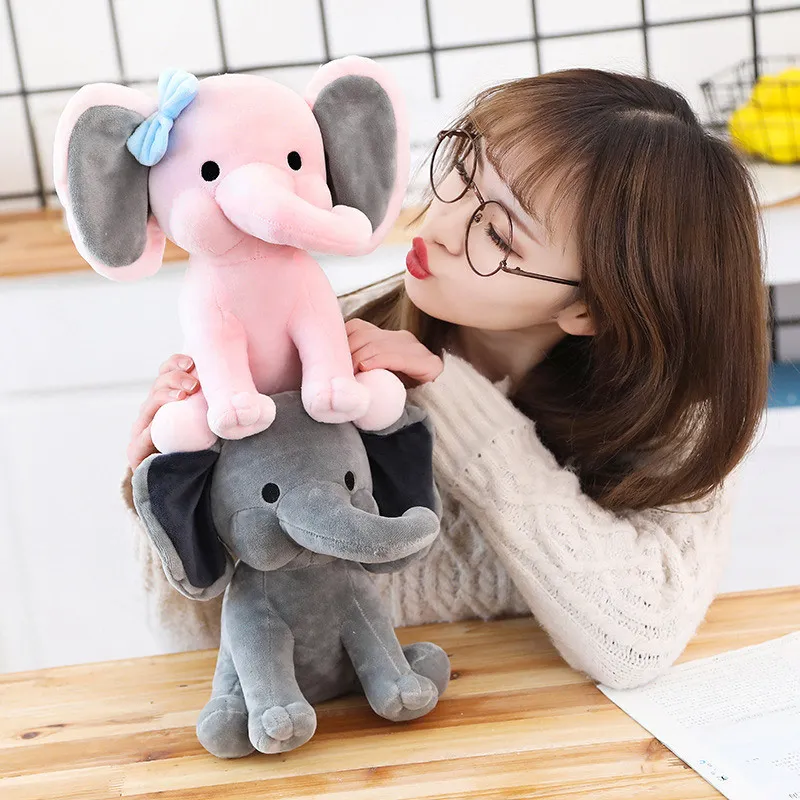 Couple Baby Elephant Stuffed Toy Pacify Pillow Plush Doll
