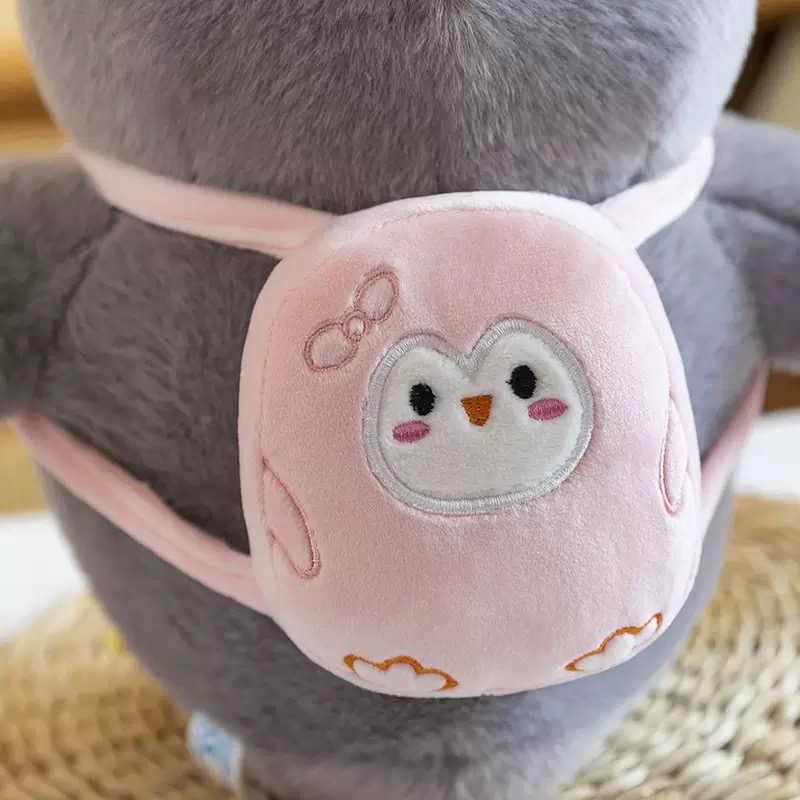 Cheap Price Customize Giant Cute Themed pink Gray penguin Plush Toys Newborn Suitable Plush Animal Toys From Character / Drawing