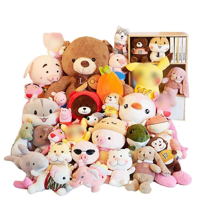 Factory Wholesale 3 4 6 8 12 Inch Custom logo Christmas Soft Stuffed Animal Gifts Plush Toy