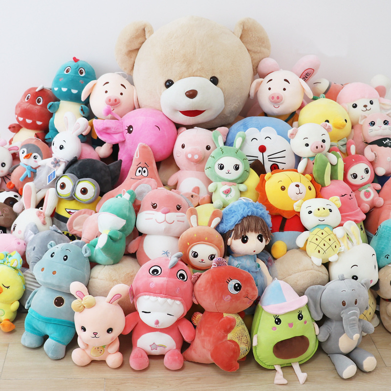 OEM Factory Ready-Made Plushie Mixed Designs Assorted Stuffed Animals Promotional Promotion Advertising Mascot Gifts Wholesale Cheap Price Small Plush Soft Toy