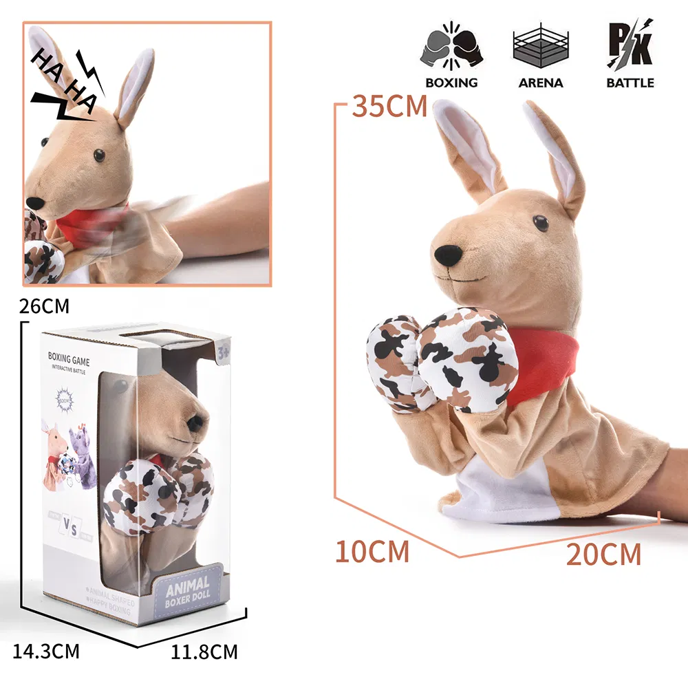 High Quality Hot Sale Wholesale Promotional Gift Kids Boxing Plush Monkey Hand Puppets Toy