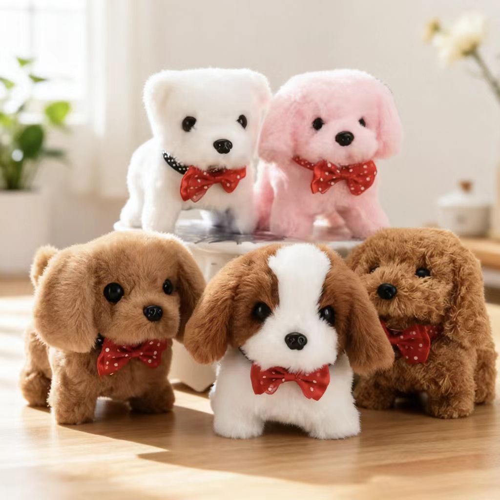 Cute Interactive Electronic Puppy Dog Robot Washed Super Soft PP Cotton Plush Toy Boodoo Custom Stuffed Animal Comforter Tail