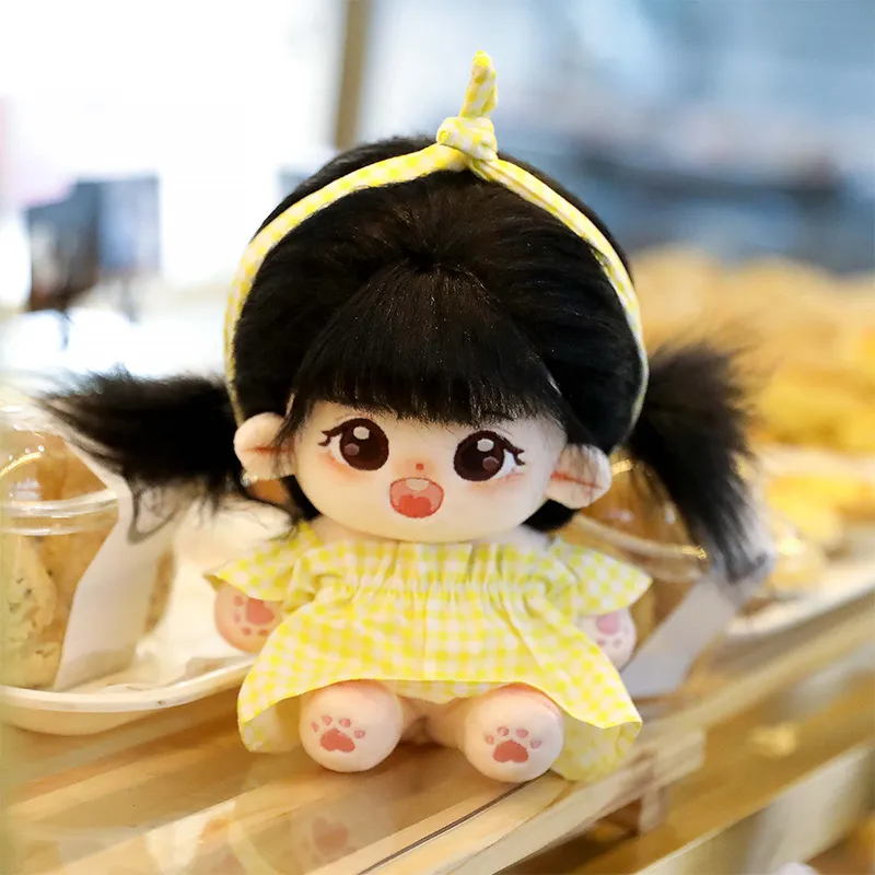 Custom Doll Cute Human Figure Style Plush K-Pop Plush Toys with Removable Clothes