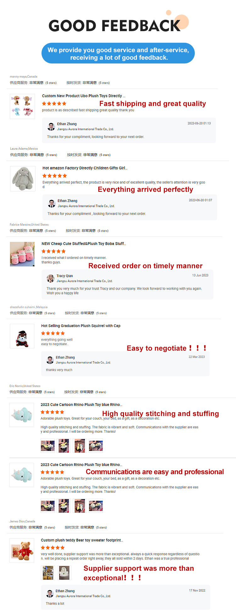 Plush Toy Feature Details