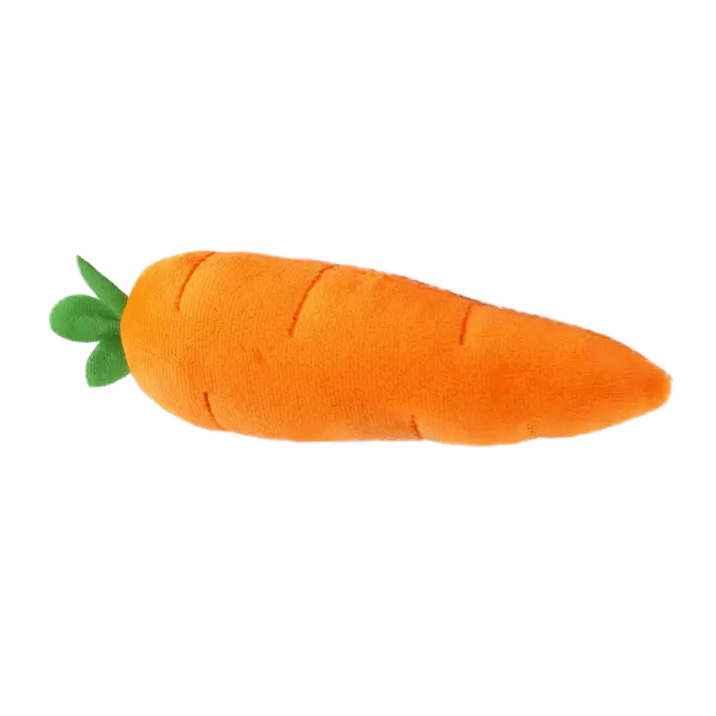 Carrot Pet Toy Cute Simulation Plush Dog Toy Big Carrot with Sound &amp; Turnip Bite-Resistant for Boredom Relief