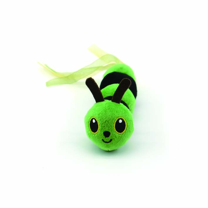 Competitive Price Caterpillar Cartoon-Style Plush Stuffed Toy Lovely Indoor/Outdoor Interactive Sports Toy for Pets
