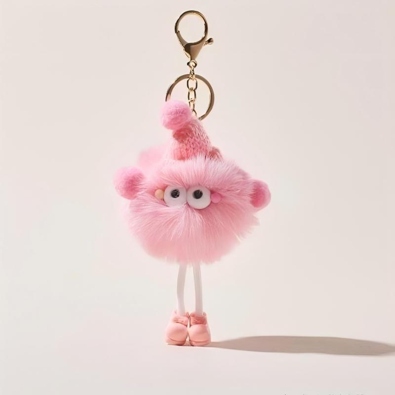 High Quality Customizable Animal Plush Keychains Wholesale Factory Rings with Logo Plushie Keychain Toys