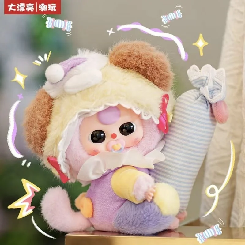 Blind Box Collectible Baby Three-Piece Resin Fabric Plush Toy Set Frozen Characters 1/12 Scale Unisex Children'S Room Decoration
