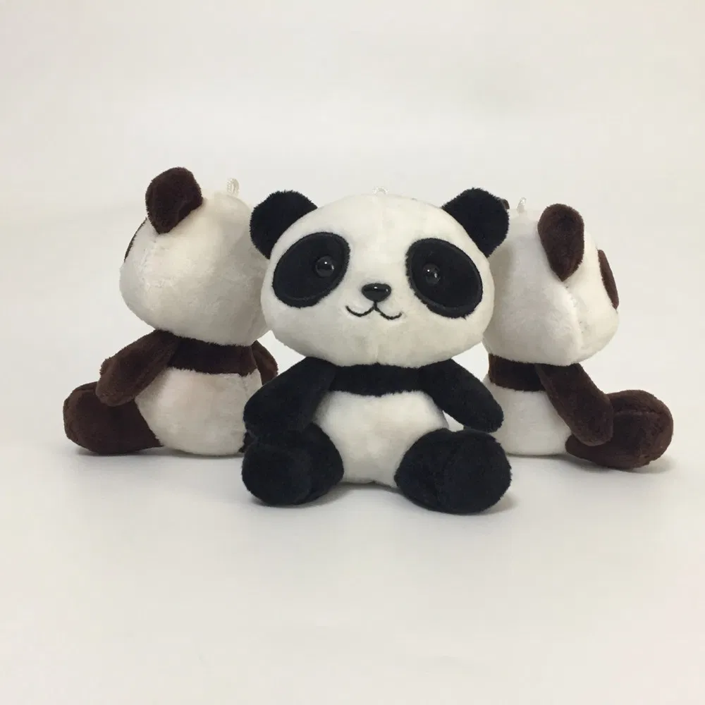 Plush Panda Soft Sitting Stuffed Animal Toy Promotional Keychain Gift