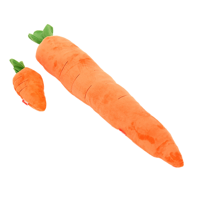 Carrot Pet Toy Cute Simulation Plush Dog Toy Big Carrot with Sound &amp; Turnip Bite-Resistant for Boredom Relief