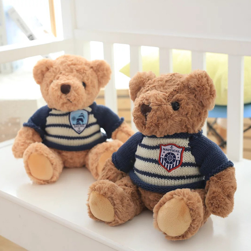 Factory Custom Make Teddy Bear Plushies Super Cute Stuffed Animal Manufacturer Cotton Plush Soft Toys With T Shirt Company Logo
