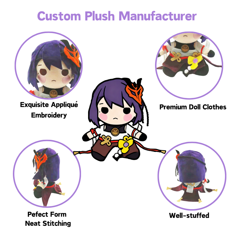 Kawaii Collectible Gift Organic Plushie Custom Plush Toys Polyester Custom Plush Manufacturer Custom Plush Dolls