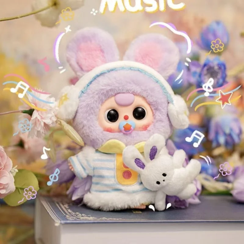 Blind Box Collectible Baby Three-Piece Resin Fabric Plush Toy Set Frozen Characters 1/12 Scale Unisex Children'S Room Decoration