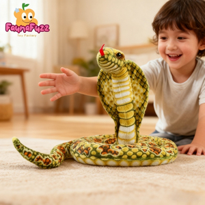 Plush Giant Cobra Realistic Kids Toys Lifelike Snake Soft Plush Personalized Anime Gift Stuffed Animals Animal Crossing Plastic