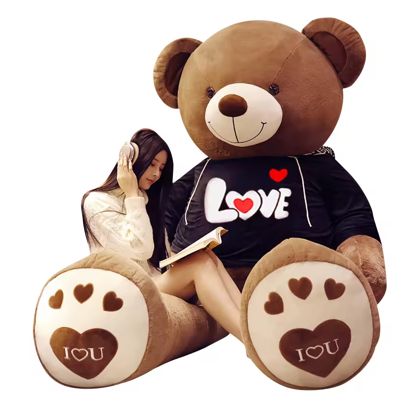 Large Size 120cm Plush Giant Teddy Bear with PP Cotton Filling for Bedroom Decorations Accessories Wholesale