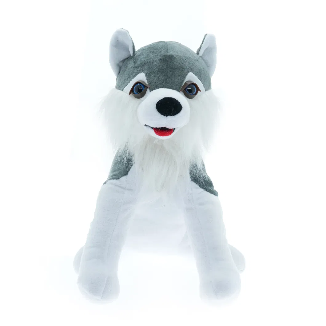 Promotional Gift Cheap Stuffed Wolf-Dog Cute Soft Plush Toy