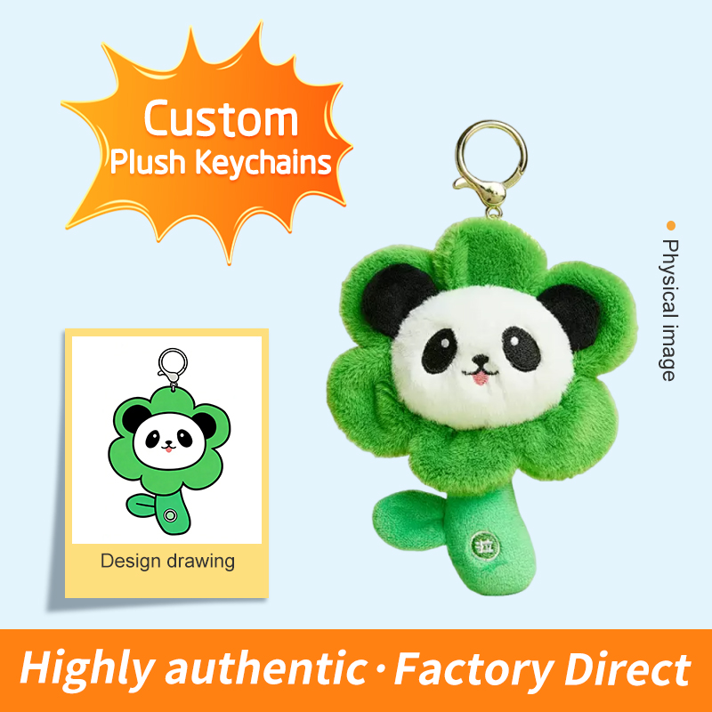 Custom Plush Keychain Soft Stuffed Toy Keyring Cotton Cloth OEM ODM Promotion Gift Custom Plush Character
