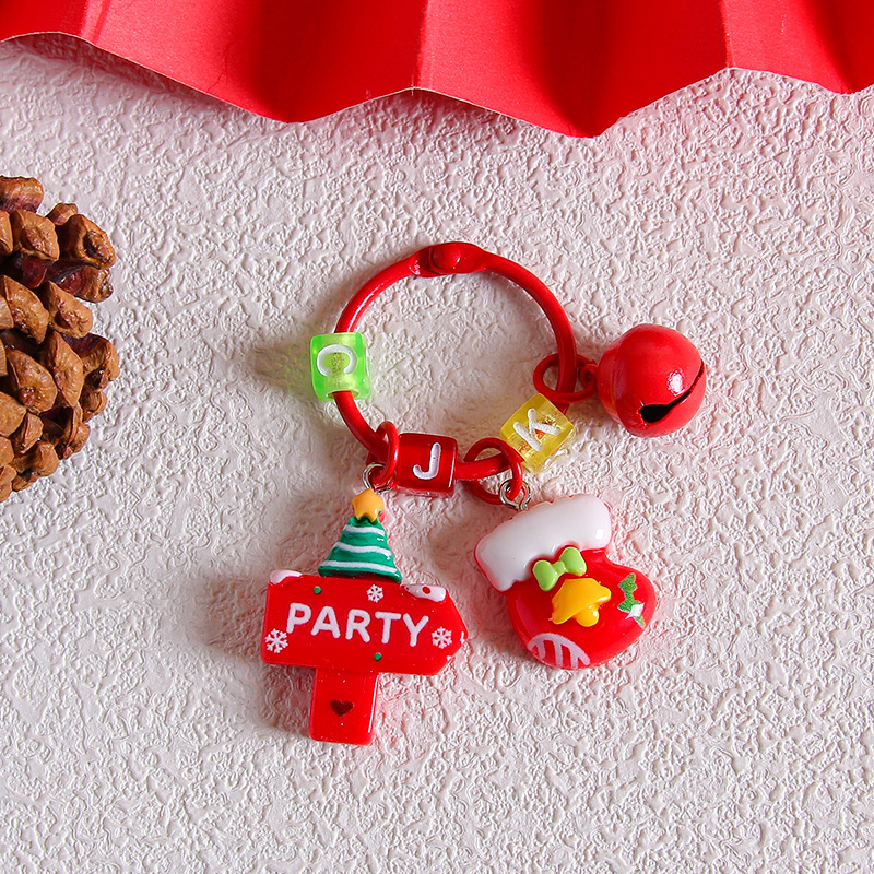 Vigreat New Product Christmas Anime Toys Wholesale Plush Gifts Decorations Wristlet Safety Acrylic Keychain