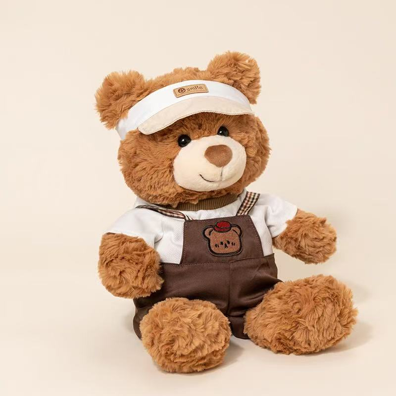 New Deisng Brown Teddy Bear with T-Shirt Cloth Custom Promotional Gift Plush Toy