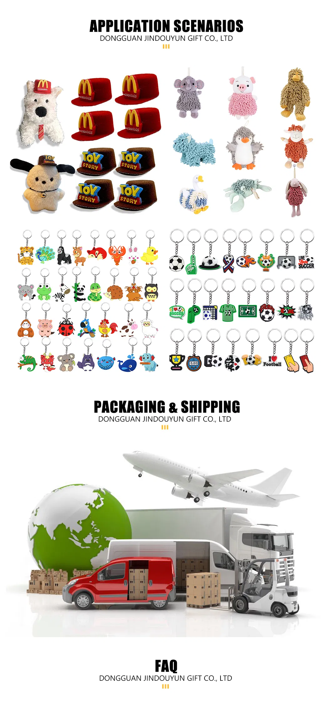 Innovative and Fun Cartoon Cute Animal Fabric Plush Massage Hammer Toy