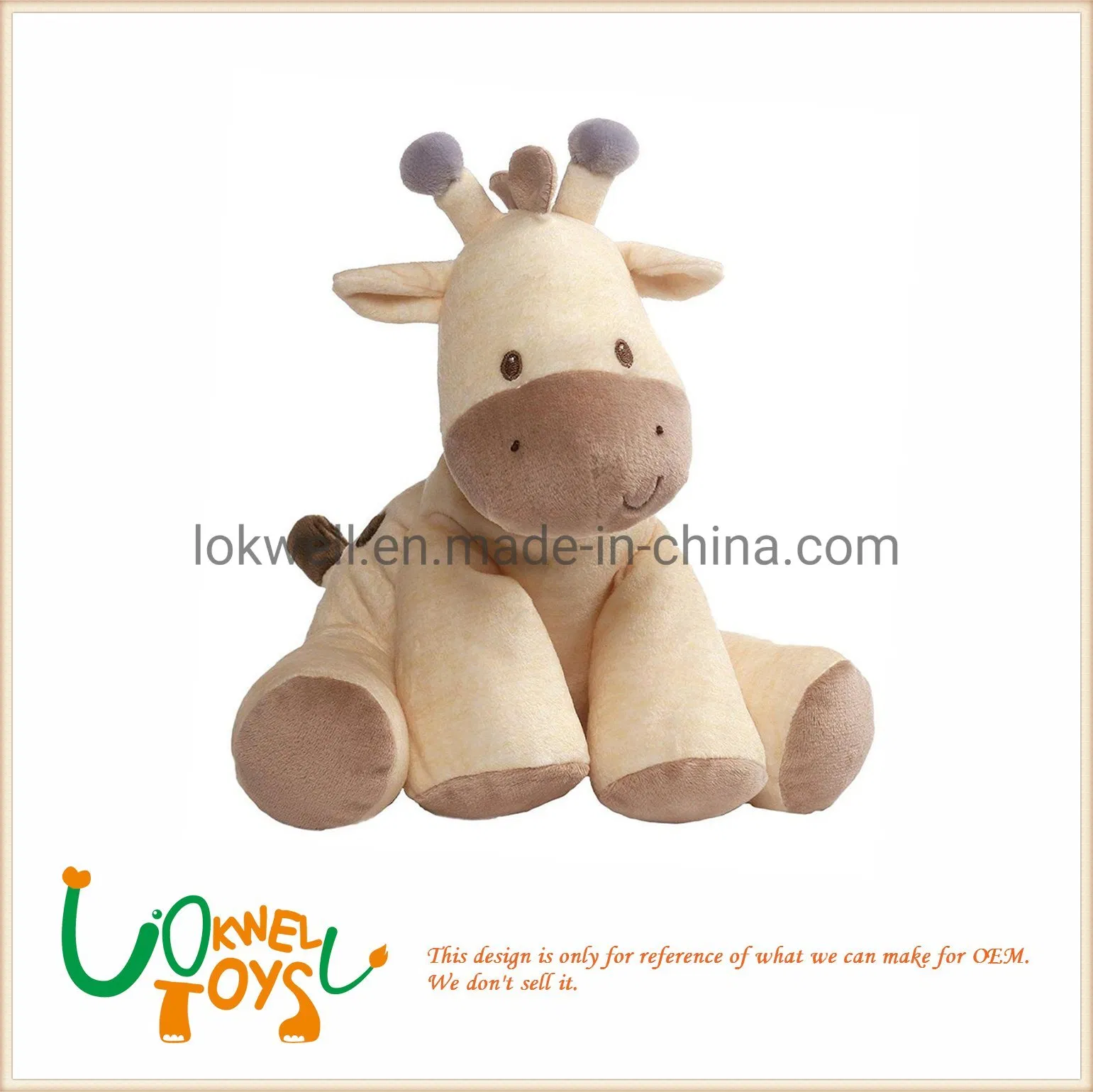 Promotional Gift Cute Giraffe Plush Toy Stuffed Cartoon Animal Giraffe Kids Toy