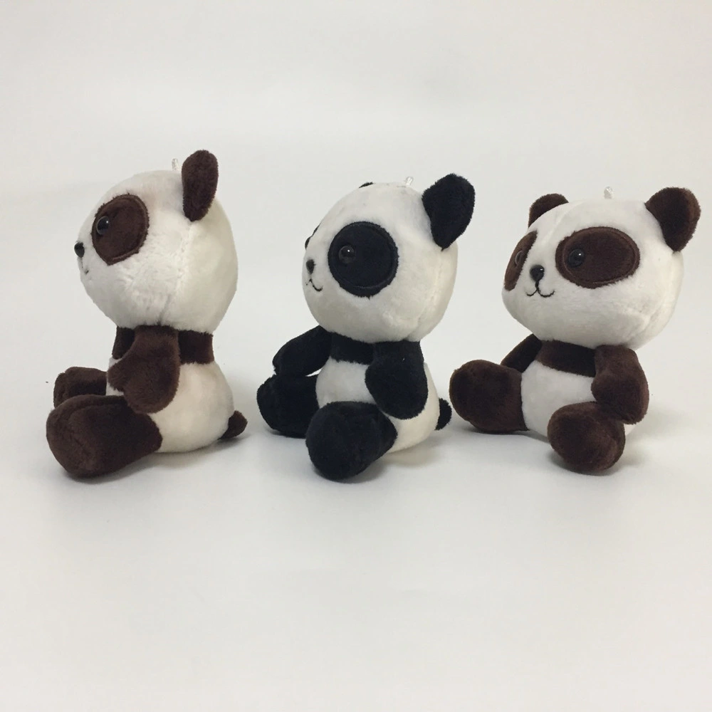 Plush Panda Soft Sitting Stuffed Animal Toy Promotional Keychain Gift