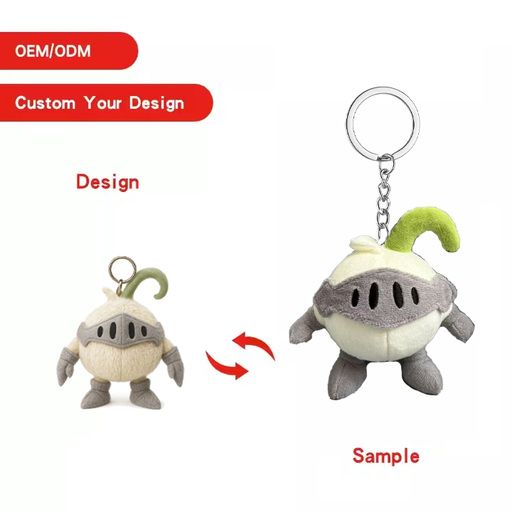 Custom Mini Plush Keychains Small Special Design Game Embroidered Plush Stuffed Animal Cute Bunny Toy