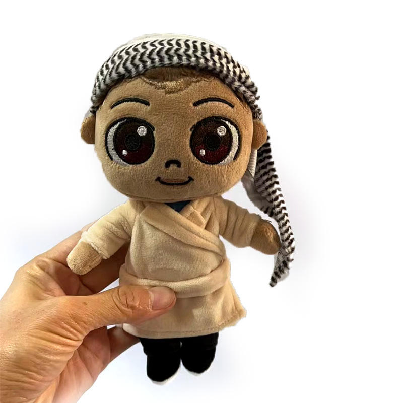Custom High Quality Plushie Stuffed Negro Doll Muslim Style Ethnic Plush Toys