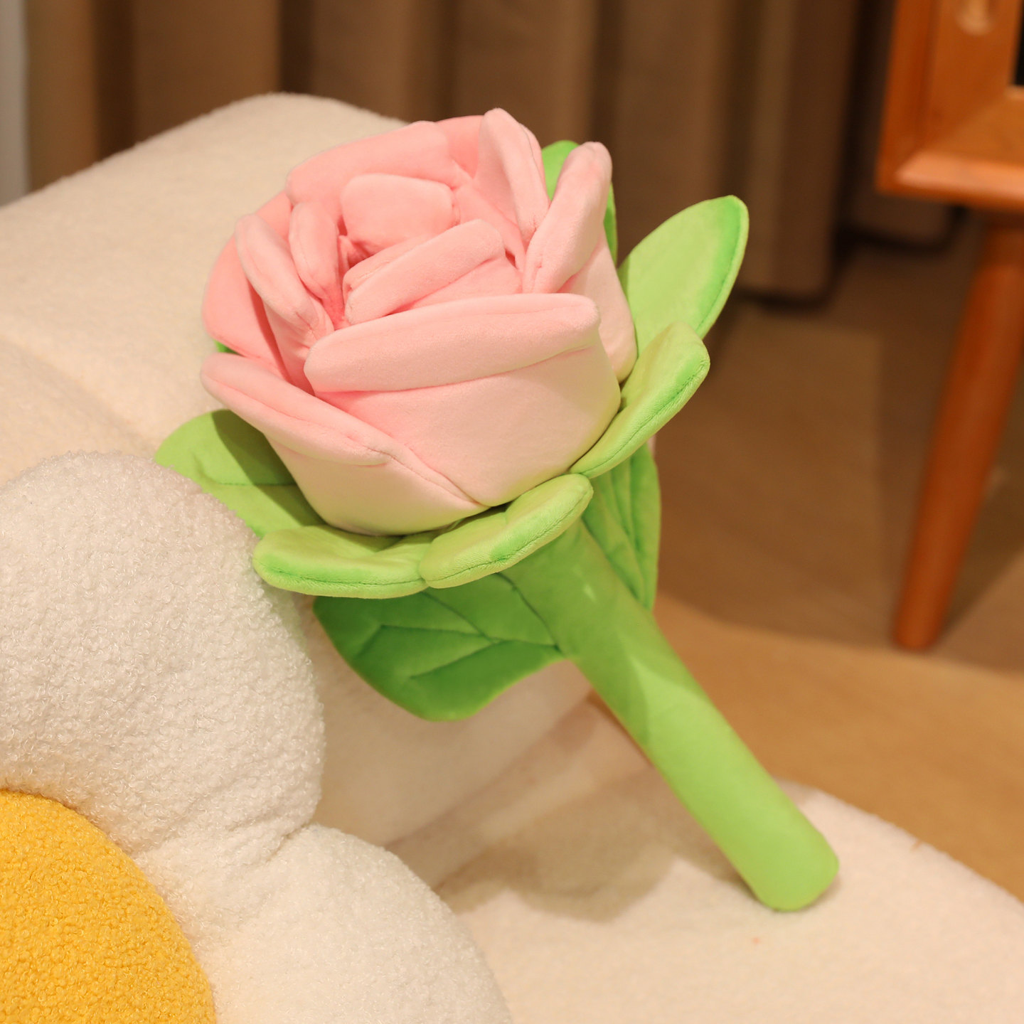 CHIQUE INS Style NEW Giant Big Size Rose Flower Plush Toy Floral Plushies Red Pink Rose for Valentine's Day