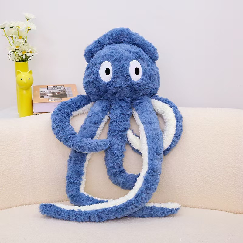 Wholesale Hot Sale Giant Squid Plush Pillow Cute Long Leg Octopus Stuffed Animal Soft Cushion Stress Relief Washed for Kids Room