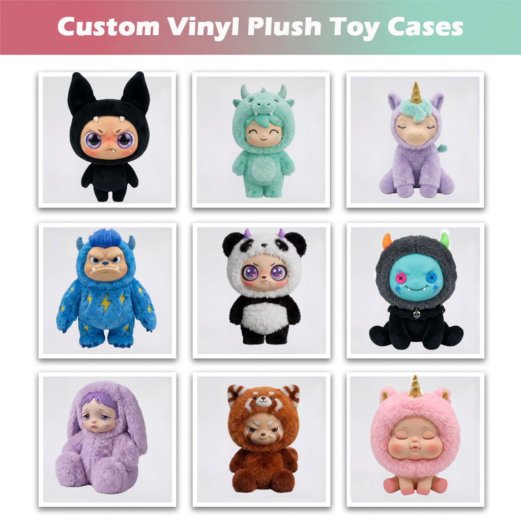High Collectibility Custom Super Soft Plush Embroidered Vinyl Plush Toy PP Cotton for Social Media Viral TikTok Trends OEM