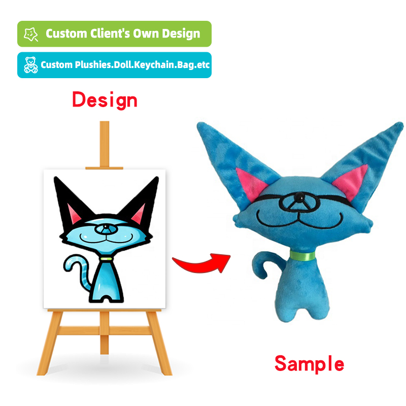 Low MOQ Customized Plush Self-made Cartoon Character Plush Toys