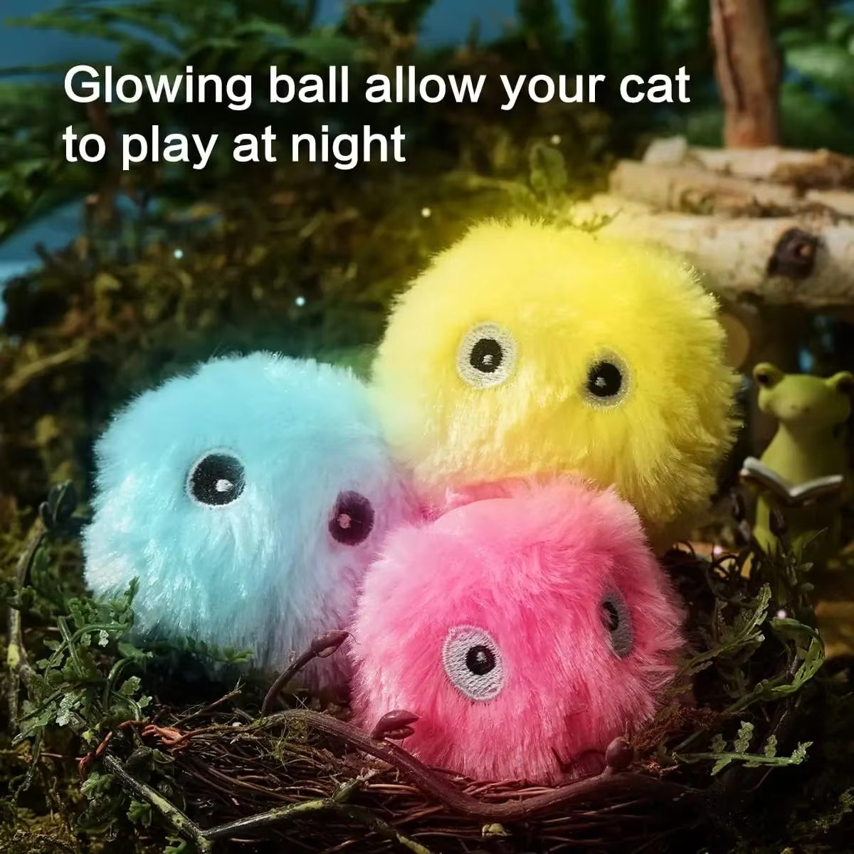 Wholesalers Luxury Classic Interactive Ball Smart Catnip Training Toy Plush Electric Kitten Squeak Sounding
